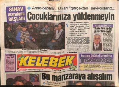 Hürriyet Gazetesi Kelebek Eki 26 Ocak 1990 - Bahar Öztan Dolu Dizgin GZ63496 - 1