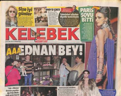 Hürriyet Gazetesi Kelebek Eki 26 Ocak 2013 - Sneijder Gecelerde - Rihanna Dünya Turnesine Çıkmaya Hazırlanıyor GZ124773 - 1