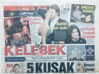 Hürriyet Gazetesi Kelebek Eki 26 Şubat 2009 - Behlül Kimi Öptü? GZ42770 - 1