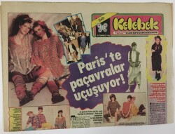 Hürriyet Gazetesi Kelebek Eki 26 Temmuz 1983 - Pariste Paçavralara Uçuşuyor GZ13088 - 1