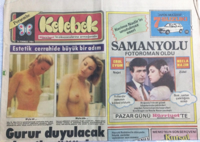 Hürriyet Gazetesi Kelebek Eki 26 Temmuz 1984 - Estetik Cerrahide Büyük Adım GZ21678 - 1
