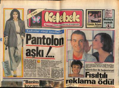 Hürriyet Gazetesi Kelebek Eki 26 Temmuz 1985 - Merve İldeniz,İçimde Bisküvi GZ63672 - 1