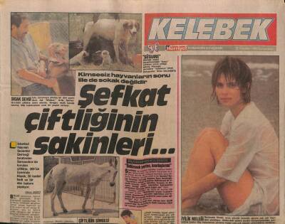 Hürriyet Gazetesi Kelebek Eki 27 Ağustos 1988 - Nastassia Kinski , Uzun Süredir İnsanlık Uğruna Pek Çok Hayır İşini Yürütüyor GZ93855 - 1