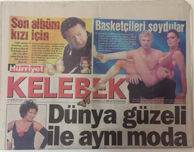 Hürriyet Gazetesi Kelebek Eki 27 Aralık 2004 - Kayahan Son Albümünü Kızına İthaf Etti GZ18786 - 1