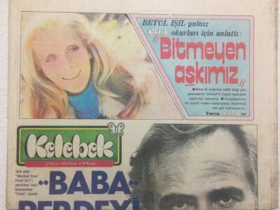 Hürriyet Gazetesi Kelebek Eki 27 Ekim 1974 - Filmciler Kıbrısa Çıkarma Yapıyor GZ50066 - 1