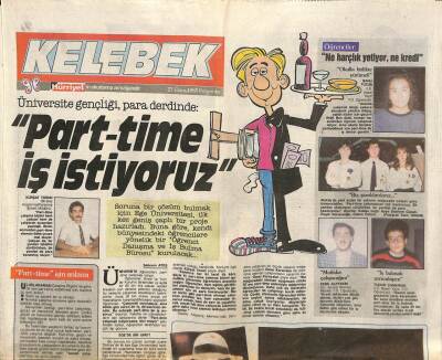Hürriyet Gazetesi Kelebek Eki 27 Ekim 1988 - Michael Jackson Müziğin Varyemezi GZ82758 - 1