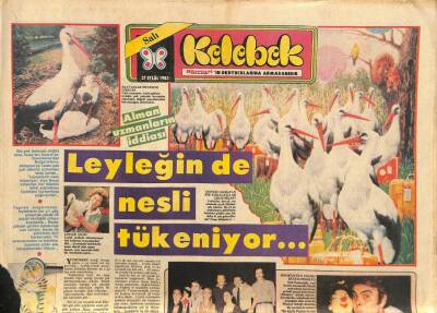 Hürriyet Gazetesi Kelebek Eki 27 Eylül 1983 - Banu Alkanla Faruk Peker İçin... Zorlu Sınav GZ114107 - 1