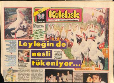 Hürriyet Gazetesi Kelebek Eki 27 Eylül 1983 - Banu Alkanla Faruk Peker İçin... Zorlu Sınav GZ115391 - 1