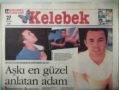 Hürriyet Gazetesi Kelebek Eki 27 Eylül 1996 Şiirin Yolu Müzikten Geçer -GZ37278 - 1