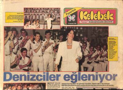 Hürriyet Gazetesi Kelebek Eki 27 Haziran 1983 - Süperman Beyaz Sarayda , Başkan Reaganın Ter Döktüğü Pazar... GZ90522 - 1