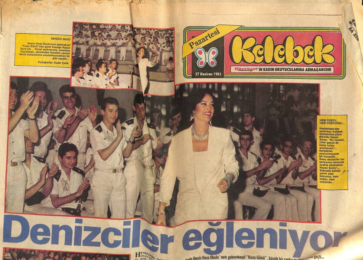 Hürriyet Gazetesi Kelebek Eki 27 Haziran 1983 - Süperman Beyaz Saray'da GZ152259 - 1