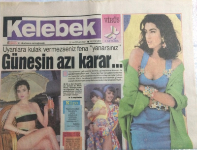 Hürriyet Gazetesi Kelebek Eki 27 Haziran 1991 - Meltem Doğanay İşi Biliyor, Moda Çiçek Açtı GZ21720 - 1