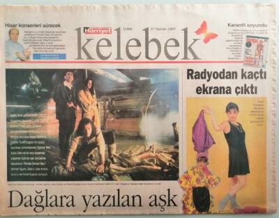 Hürriyet Gazetesi Kelebek Eki 27 Haziran 1997 Radyodan Kaçtı Ekrana Çıktı -GZ37578 - 1