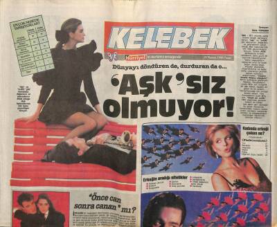 Hürriyet Gazetesi Kelebek Eki 27 Kasım 1988 - Aşkı Ne Başlatır , Ne Bitirir ? GZ82806 - 1