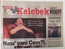 Hürriyet Gazetesi Kelebek Eki 27 Kasım 1996 - Lemandaki Küçük Hüsamettinden Sahnelerdeki Süpo Cem Yılmaza GZ16914 - 2