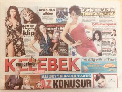 Hürriyet Gazetesi Kelebek Eki 27 Mart 2010 - Ebrudan 3 Boyutlu Klip, Ali Ağaoğlunun Kadın Tarifi Az Konuşur Az Görür Az Duyar GZ40104 - 1
