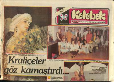 Hürriyet Gazetesi Kelebek Eki 27 Mayıs 1986 - Kraliçeler Göz Kamaştırdı GZ113816 - 1