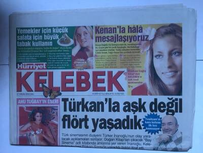 Hürriyet Gazetesi Kelebek Eki 27 Nisan 2004 - Ahu Tuğbayın Eseri GZ8515 - 1