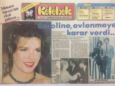 Hürriyet Gazetesi Kelebek Eki 27 Ocak 1982 - Caroline Evlenmeye Karar Verdi GZ34798 - 1