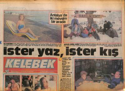 Hürriyet Gazetesi Kelebek Eki 27 Ocak 1988 - Nevra Serezli , Kavanozdaki Adamın Etkisinden Kurtulamıyor GZ93945 - 1