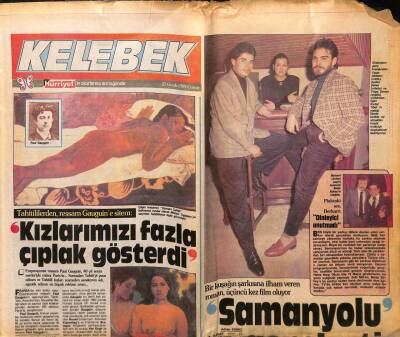 Hürriyet Gazetesi Kelebek Eki 27 Ocak 1989 - Plaktaki Ses Berkant GZ75648 - 1