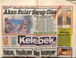 Hürriyet Gazetesi Kelebek Eki 27 Ocak 1992 - Belkıs Akkaleden Türk Lambadası GZ63937 - 2
