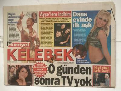 Hürriyet Gazetesi Kelebek Eki 27 Ocak 2006 - Mustafa Sandal Bu Konser İçin 50 Bin Dolar Alacak GZ7969 - 1
