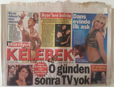 Hürriyet Gazetesi Kelebek Eki 27 Ocak 2006 - Yavuz Bingöl Beslan Baskınından Sonra Televizyonu Evden Attı GZ28345 - 1