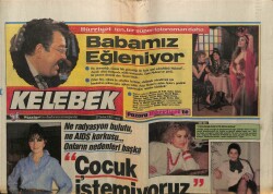 Hürriyet Gazetesi Kelebek Eki 27 Şubat 1987 - Çocuğa Hayır Diyen Yabancı Ünlüler GZ63572 - 1