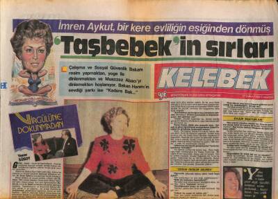 Hürriyet Gazetesi Kelebek Eki 27 Şubat 1988 - İmren Aykut , Bir Kere Evliliğin Eşiğinden Dönmüş GZ94037 - 1