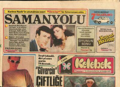 Hürriyet Gazetesi Kelebek Eki 27 Temmuz 1984 - Serpil Çakmaklı , 4 Yıl Sonra Yeni Bir TV Dizisinde GZ115016 - 1