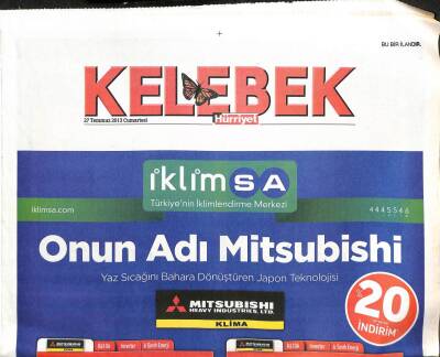 Hürriyet Gazetesi Kelebek Eki 27 Temmuz 2013 - Hadise Sevgili Yok,Flört Var GZ105650 - 1