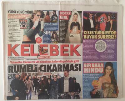 Hürriyet Gazetesi Kelebek Eki 28 Aralık 2015 - O ses Türkiyede Büyük Sürpriz GZ28353 - 1