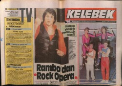 Hürriyet Gazetesi Kelebek Eki 28 Ekim 1987 - Sylvester Stallone Şimdi de Besteciliğe Özendi GZ63636 - 2