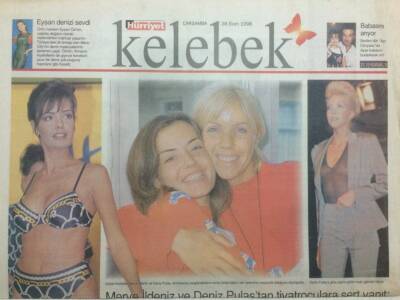 Hürriyet Gazetesi Kelebek Eki 28 Ekim 1998 - Berna Laçin,Bizi Kıskanıyorlar GZ35740 - 1