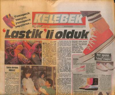 Hürriyet Gazetesi Kelebek Eki 28 Haziran 1988 - Her Sporun İdeali Başka - Hülya Avşarın İkinci Sahne Sınavı GZ93971 - 1