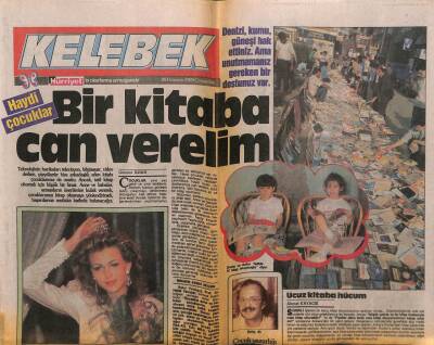 Hürriyet Gazetesi Kelebek Eki 28 Haziran 1989 - Süleyman Bulut,Kitap Doğal İhtiyaç GZ63852 - 1