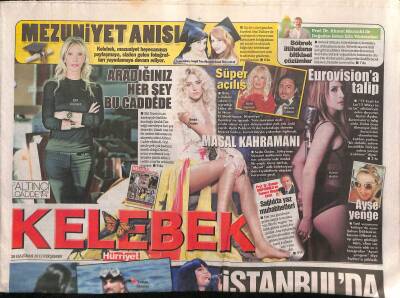 Hürriyet Gazetesi Kelebek Eki 28 Haziran 2012 - Drewun Rüya Düğünü - Aysel Gürel Şarkıları GZ124941 - 1
