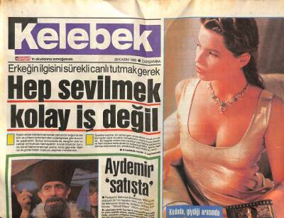 Hürriyet Gazetesi Kelebek Eki 28 Kasım 1990 - Filiz Akın Kendini Yalnız Hissediyor GZ75727 - 1