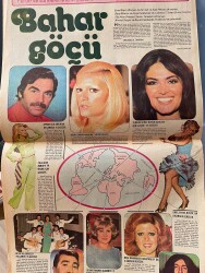 Hürriyet Gazetesi Kelebek Eki 28 Mart 1974 - Türkan Şoray Boyun Ağrıları İçin İsviçre'ye Gidecek - Filiz Akın Avrupa'ya Tedavi İçin Gidecek GZ147376 - 2