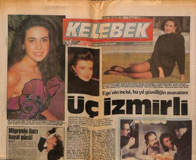 Hürriyet Gazetesi Kelebek Eki 28 Mart 1989 - Migrenin İlacı Hayal Gücü GZ113709 - 1