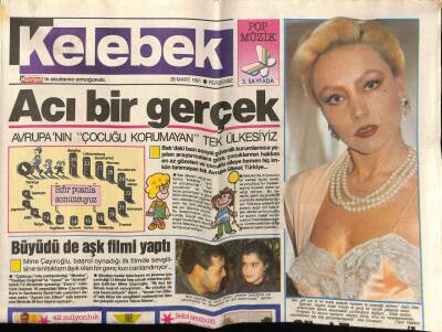 Hürriyet Gazetesi Kelebek Eki 28 Mart 1991 - Sibel Egemen,Pek Çok İşi Bir Arada Yaparım GZ75762 - 1