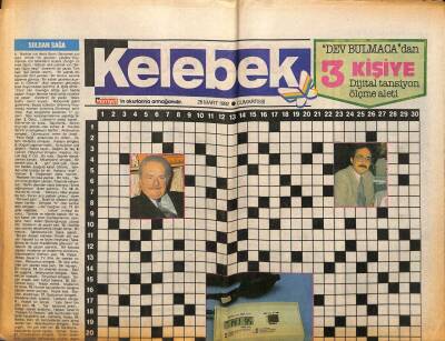 Hürriyet Gazetesi Kelebek Eki 28 Mart 1992 - Alkışlarımız Ankaralı Dörtlü İçin , Dr. Skull Mucizesi GZ94158 - 1