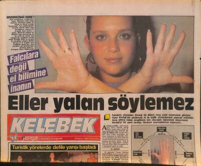 Hürriyet Gazetesi Kelebek Eki 28 Mayıs 1988 - Giyimde Yaz Ateşi - Turistik Yörelerde Defile Yarışı Başladı GZ128007 - 1
