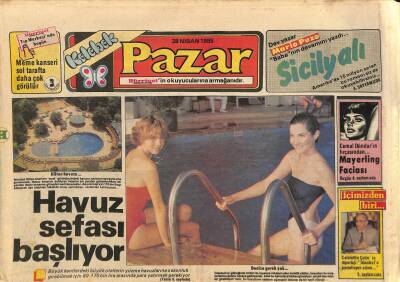 Hürriyet Gazetesi Kelebek Eki 28 Nisan 1985 - Havuz Sefası Başlıyor GZ115061 - 1