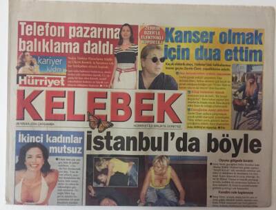Hürriyet Gazetesi Kelebek Eki 28 Nisan 2004 - Zerin Özerle Elektrikli Röportaj GZ18781 - 1