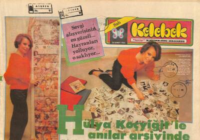 Hürriyet Gazetesi Kelebek Eki 28 Şubat 1984 - Hülya Koçyiğitle Anılar Arşivinde GZ115173 - 1