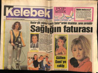 Hürriyet Gazetesi Kelebek Eki 28 Şubat 1991 - Gülten Evren,Figen Koral,Yalçın Gülhan Haberleri GZ75766 - 1