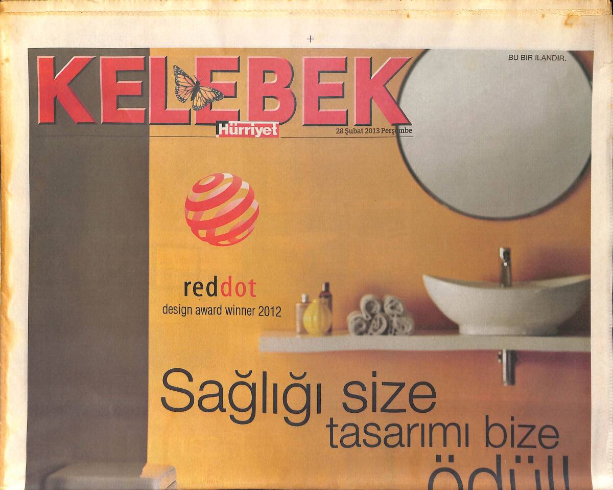 Hürriyet Gazetesi Kelebek Eki 28 Şubat 2013 - Bülent Ersoy Bornoz Üstü Kürk - Hülya Avşar: Rezil Bir Sevgiliyim GZ155046 - 1