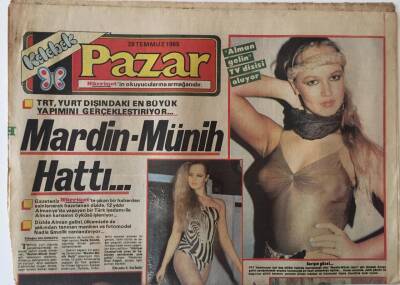 Hürriyet Gazetesi Kelebek Eki 28 Temmuz 1985 - Alman Gelin TV Dizisi Oluyor Mardin- Münih Hattı ... GZ22081 - 1
